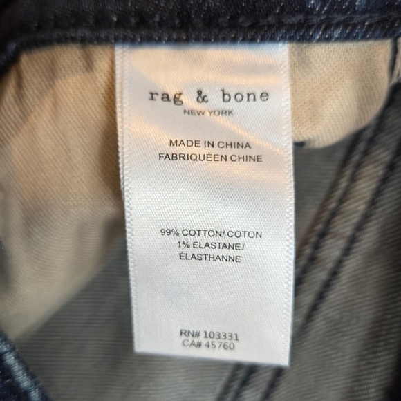 ⭐️NWT Rag & Bone Blue Relaxed Jeans Classic Style - Picture 7 of 9
